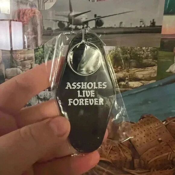 NEW Assholes Live Forever Key Chain - Picture 1 of 2
